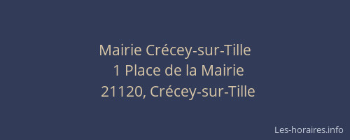Mairie Cr&eacute;cey-sur-Tille