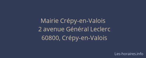 Mairie Cr&eacute;py-en-Valois