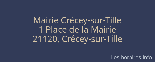 Mairie Crécey-sur-Tille