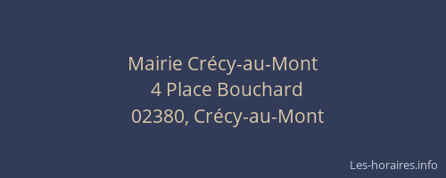 Mairie Crécy-au-Mont