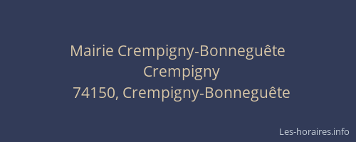 Mairie Crempigny-Bonnegu&ecirc;te