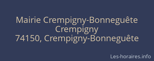 Mairie Crempigny-Bonneguête