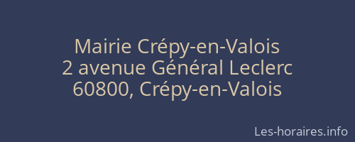Mairie Crépy-en-Valois