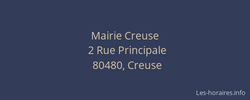 Mairie Creuse
