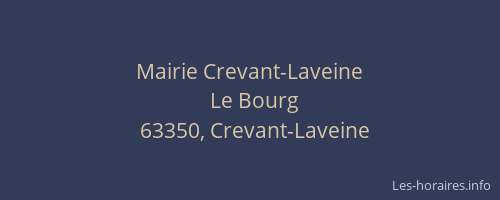 Mairie Crevant-Laveine