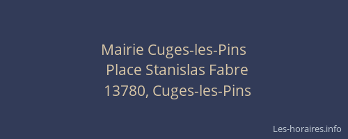 Mairie Cuges-les-Pins