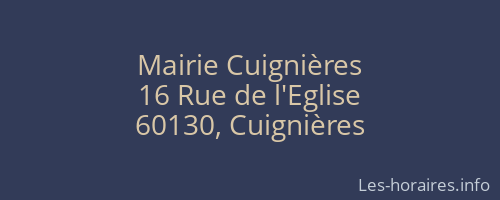 Mairie Cuignières