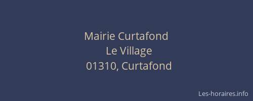 Mairie Curtafond