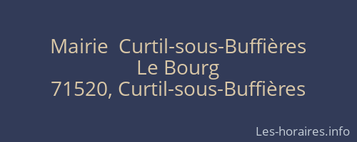 Mairie  Curtil-sous-Buffières
