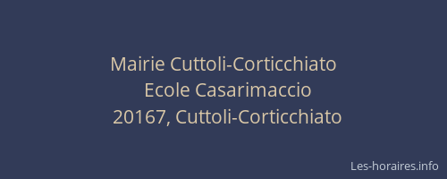 Mairie Cuttoli-Corticchiato