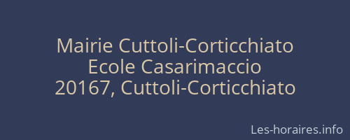 Mairie Cuttoli-Corticchiato