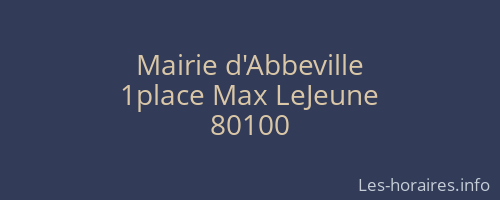 Mairie d'Abbeville