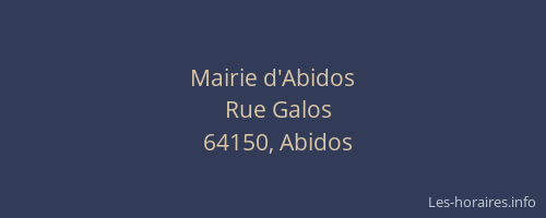 Mairie d'Abidos