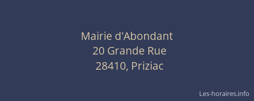 Mairie d'Abondant