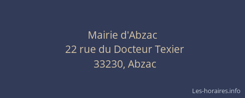 Mairie d'Abzac