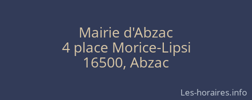 Mairie d'Abzac