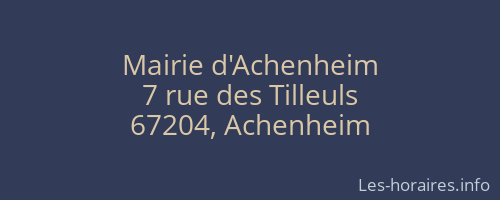 Mairie d'Achenheim