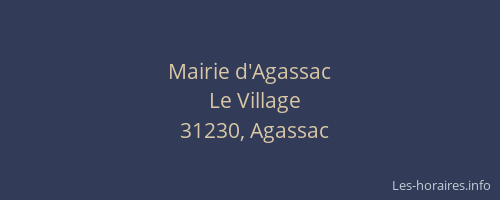 Mairie d'Agassac