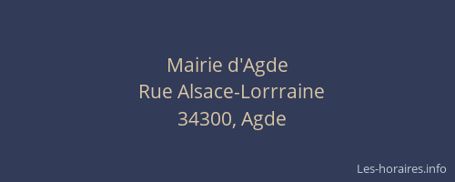 Mairie d'Agde