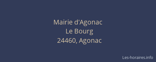 Mairie d'Agonac
