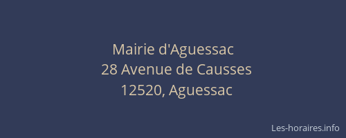 Mairie d'Aguessac