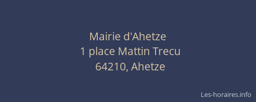 Mairie d'Ahetze