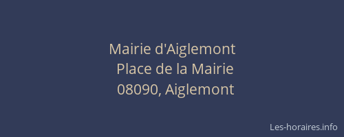 Mairie d'Aiglemont