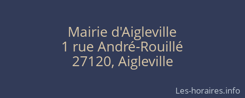 Mairie d'Aigleville