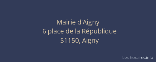 Mairie d'Aigny