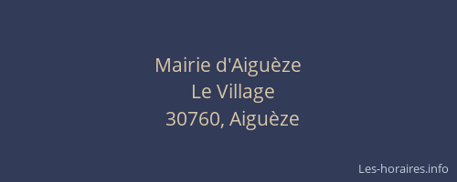 Mairie d'Aiguèze