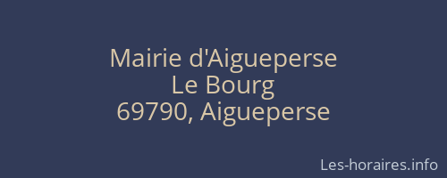 Mairie d'Aigueperse
