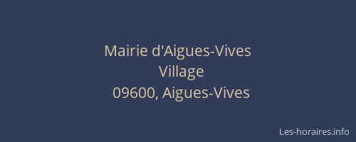 Mairie d'Aigues-Vives