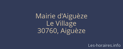 Mairie d'Aiguèze