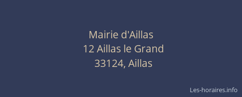 Mairie d'Aillas