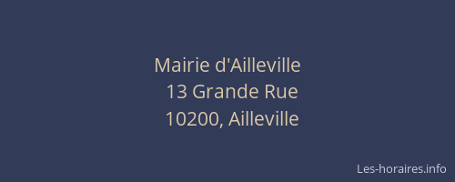 Mairie d'Ailleville