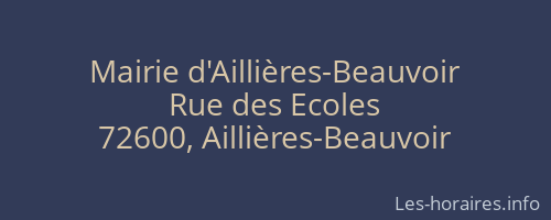Mairie d'Aillières-Beauvoir