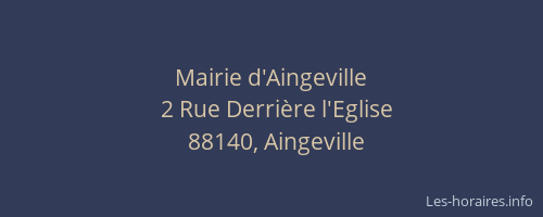 Mairie d'Aingeville