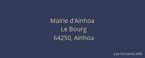 Mairie d'Ainhoa