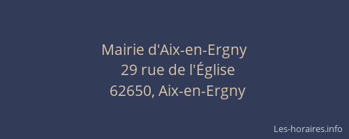 Mairie d'Aix-en-Ergny
