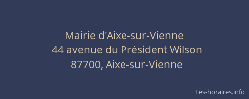 Mairie d'Aixe-sur-Vienne