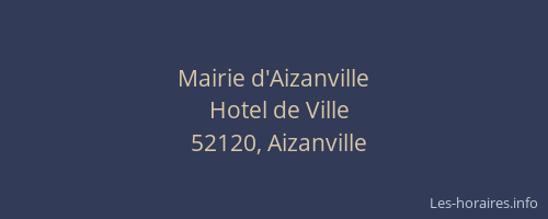 Mairie d'Aizanville