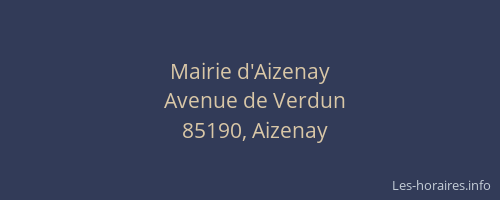 Mairie d'Aizenay