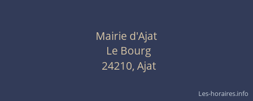 Mairie d'Ajat