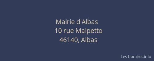 Mairie d'Albas
