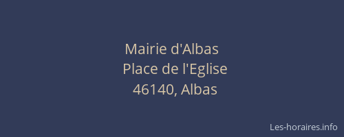 Mairie d'Albas