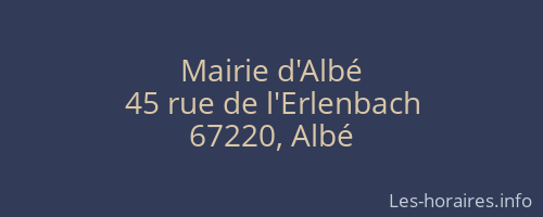 Mairie d'Albé