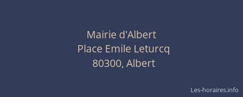 Mairie d'Albert