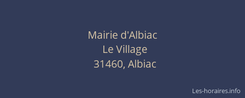 Mairie d'Albiac