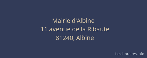 Mairie d'Albine