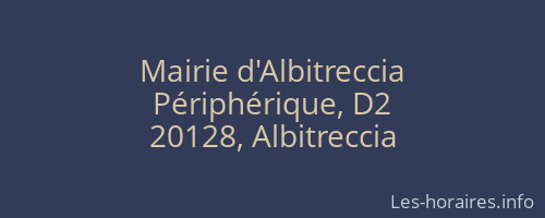 Mairie d'Albitreccia